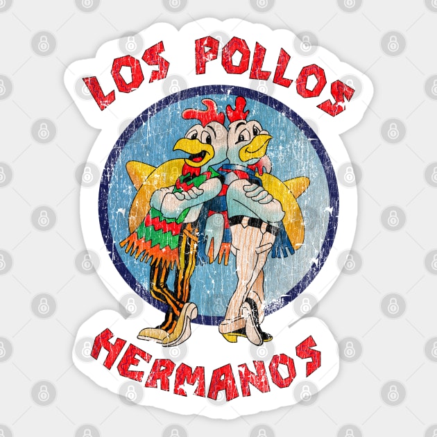 Distressed Los pollos hermanos Sticker by OniSide